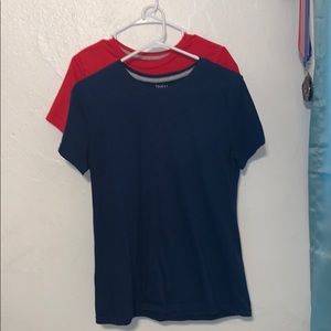 2 solid tees